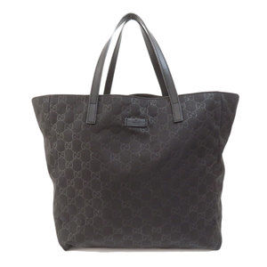 Gucci GG Tote Bag Nylon Material Black